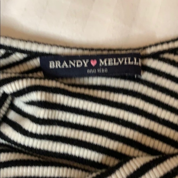 Brandy Melville striped crop top - Picture 4 of 4